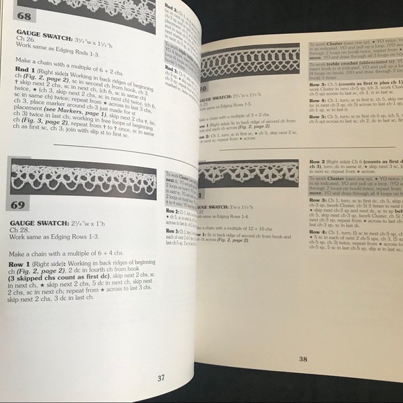 Vtg Leisure Arts Crochet 99 Edgings 54 Pages Leaflet #2876 Crocheted 1996 - Picture 4 of 7